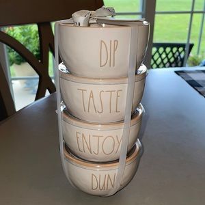 Rae Dunn Ramekins Dip Taste Enjoy Dunk